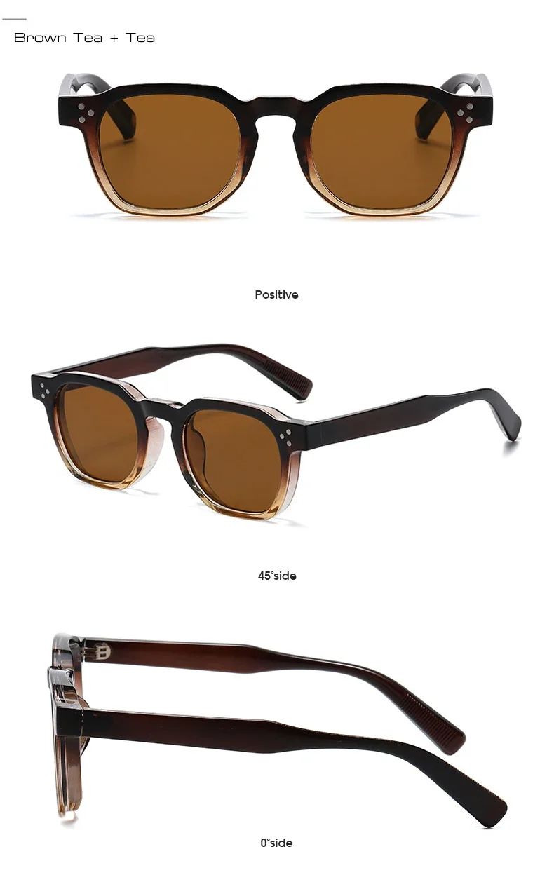 JNPCXI Fashion Vintage Rivet Oval Sunglasses Women Men Luxury Leopard Sun Glasses Anti Blue Light Eyeglasses Frame