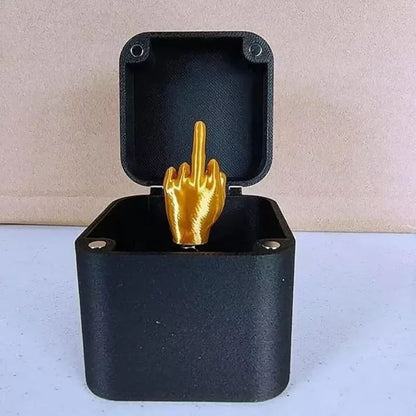 Out of the box pop-up Middle Finger Gift Box Creative Desk Home Decor Gifts Middle Finger Novelty Christmas Funny Prank Gift