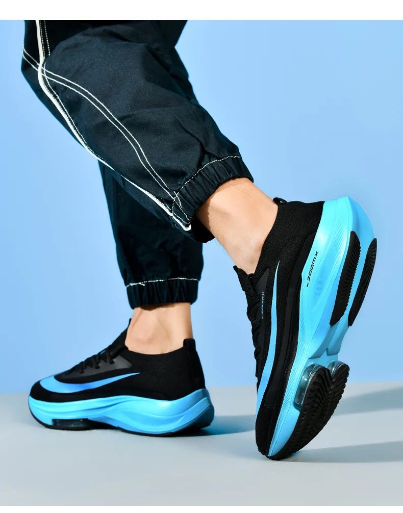 Men Running Shoes Jogging Sneakers Trainer Race Cushioning Outdoor Luxury shoes Mesh Off-road Shoes Breathable Couple Non-Slip