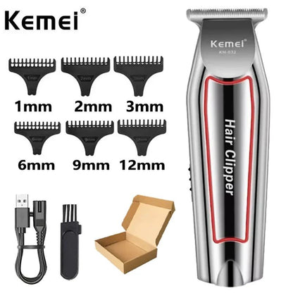 Kemei Hair Clipper for Men Cordless Beard Trimmer Hair Trimmers Set Shaver Hair Cutting Machine Clippers for Barber KM-032