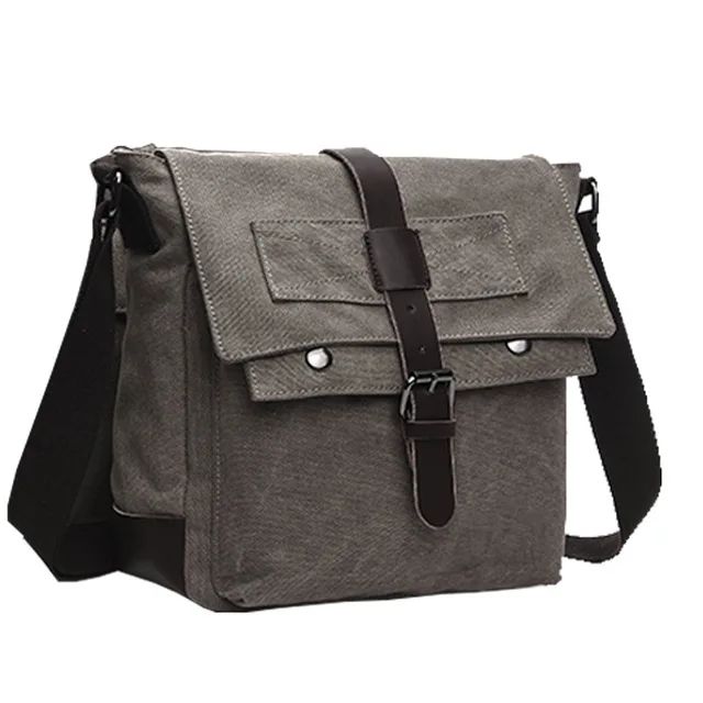Retro Men Messenger Bags Vintage Canvas Handbags Leisure Work Travel Bag Man Business Crossbody Bags Briefcase For Male Bolsas