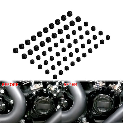60 Tampas de Parafuso do Motor da Motocicleta para Harley M8 Softail FXBR Fat Boy 18-Up Touring Electra Street Glide FLHR 2017-Up
