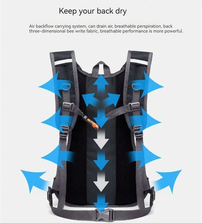Mochila de Corrida Off-road Poliéster Mochila Ciclismo Maratona Mochila Esportiva para Caminhada e Montanhismo ao ar Livre