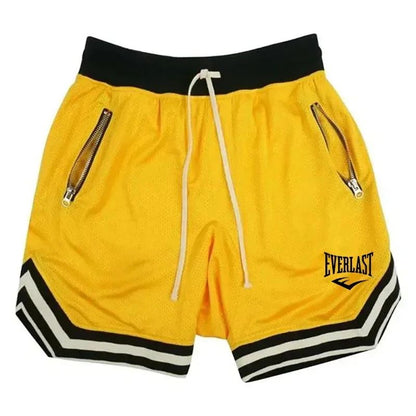 Breathable Quick Dry Black Basketball Shorts for Men Everlast Lightweight Outdoor Training Apparel