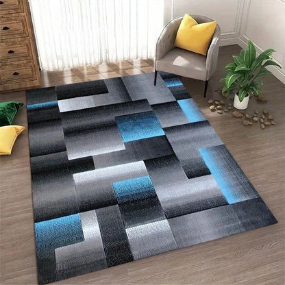 Nordic Style  Area Rug Abstract Geometric Carpet Non-Slip Washable Carpet for Living Room Bedroom and Home Decor Floor Mat