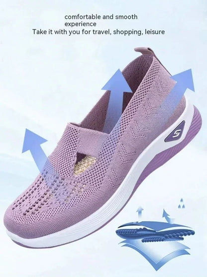 Orthopedic Shoes for Women Walking Shoes Slip On Arch Support Memory Foam Breathable Sneakers Summer Comfortable Casual Trainers