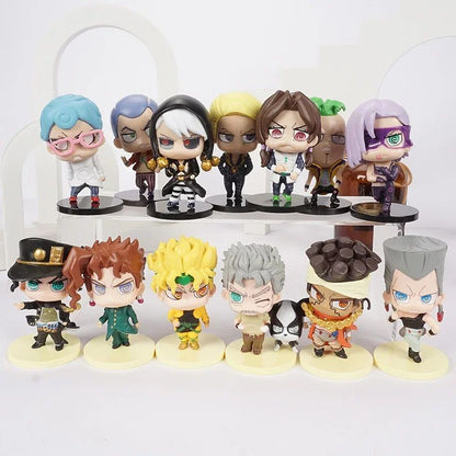 JoJo's Bizarre Adventure Jonathan Dio Higashikata Josuke Narancia Ghirga Pierre Q Versão Figuras Modelo Brinquedos Bonecas Presente