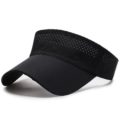 Summer Breathable Air Sun Hats Men Women Adjustable Visor UV Protection Top Empty Solid Sports Tennis Running Sunscreen Cap Hat