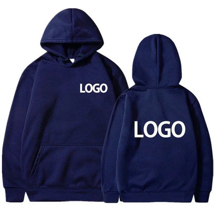 Customized Pullover Hoodie Unisex Poly-Cotton Blend Loose Casual Wear For Team Bulk Order Club Events