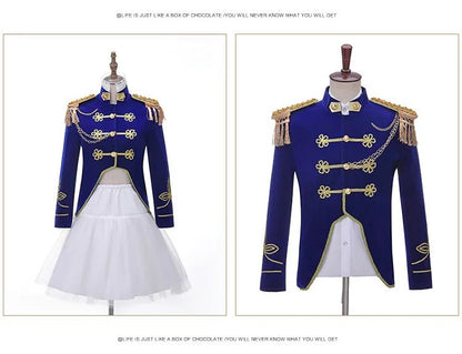 Men Stage Couple Costumes Photo Military Dress Suit Navy Men's and Women's Military Band Uniform Sailor Suit Spring and Autumn