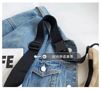 Fashion High Capacity Solid Color Single Shoulder Totes Bag Nylon Hobos Crossbody Bags Solid Casual Zipper Women's Bags