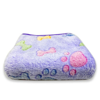 Cobertores para cães Gatos Cobertor de estimação de lã macia e fofa Quente Design de estampa fofa Patinha de cachorro gatinho Pequeno