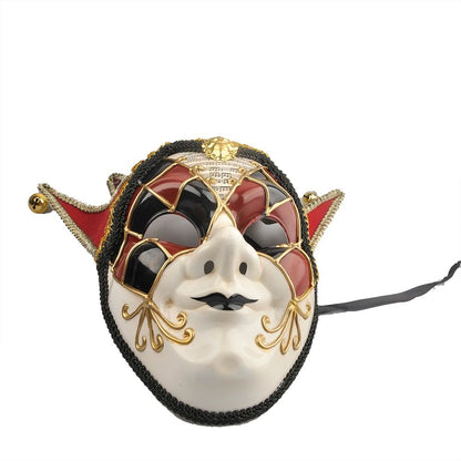 Venetian Comedy Mask Exquisite Decoration Jester Masks