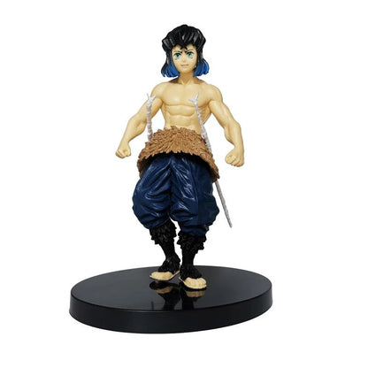 Boneco de Anime Demon Slayer Kimetsu No Yaiba Tanjiro Nezuko Zenitsu Figurine Inosuke Guerreiro Bonecos de Ação Colecionáveis Brinquedo Modelo