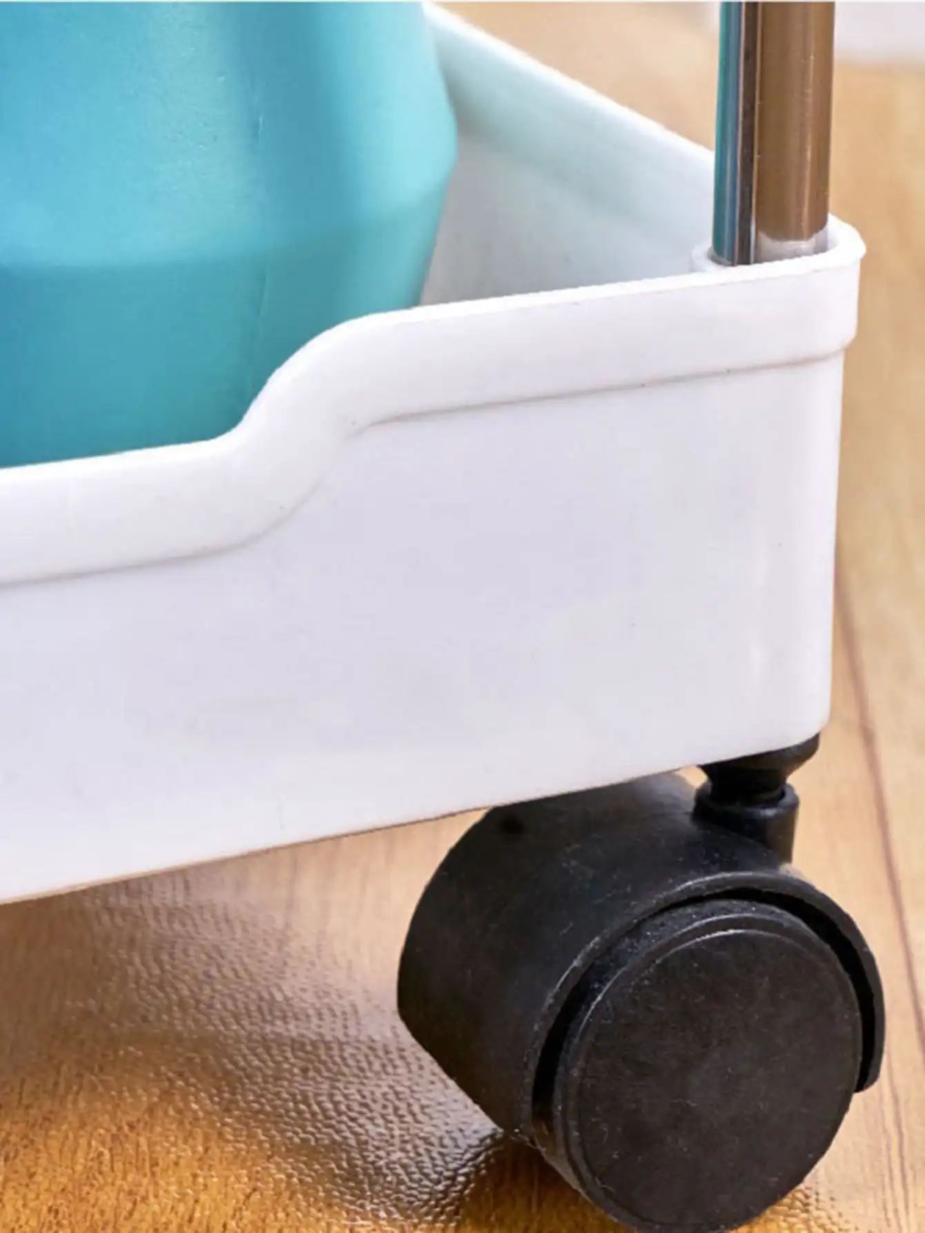 Rack de armazenamento móvel com 3/4 níveis para espaços estreitos, carrinho utilitário com rodinhas, prateleira organizadora fina para cozinha, banheiro e sala de estar
