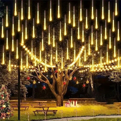 EU/US Meteor Shower LED String Lights Christmas Tree Garden Decor Birthday Wedding Christmas Party Decoration Fairy Lights