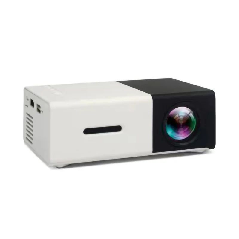 Mini projetor portátil YG300 com suporte a memória de ultra-alta definição para HDTMI, USB e SD, para cinema ao ar livre e projeção de home theater