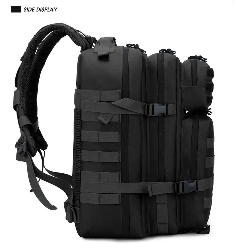 Mochila Tática Militar Exército 60L Masculina de Viagem Grande Capacidade Mochilas Masculinas Impermeáveis Esportes ao Ar Livre Bolsas Multifuncionais