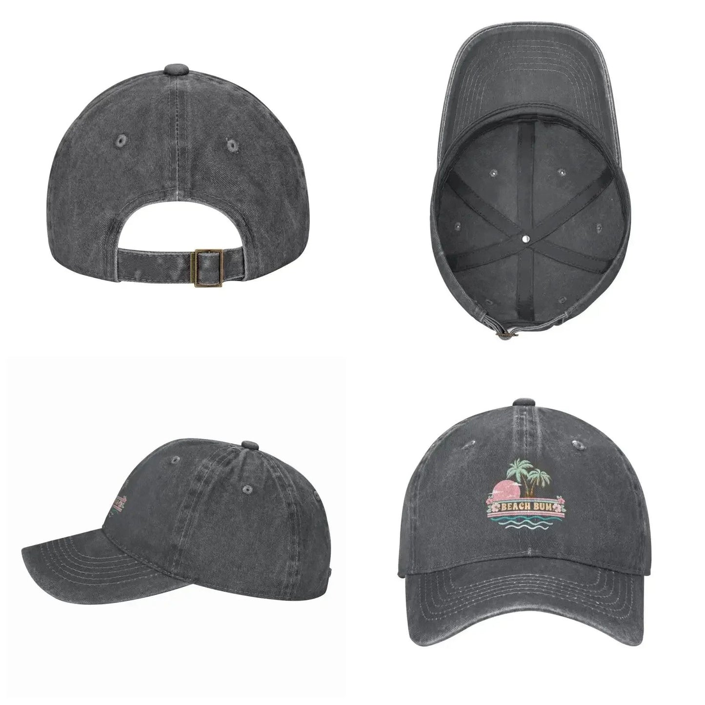 Vintage Beach Baseball Cap Hat Dad Hats Vintage Cotton Washed Baseball Caps for Women Man