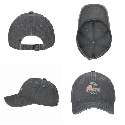 Vintage Beach Baseball Cap Hat Dad Hats Vintage Cotton Washed Baseball Caps for Women Man