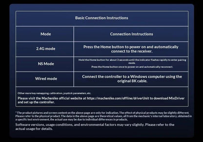 Machenike F1 Wireless Game Controller 3?Mode Dual 8K Hot?Swap Custom Body?Sense Micro Switch for PC Mobile Gaming Desktop Setup