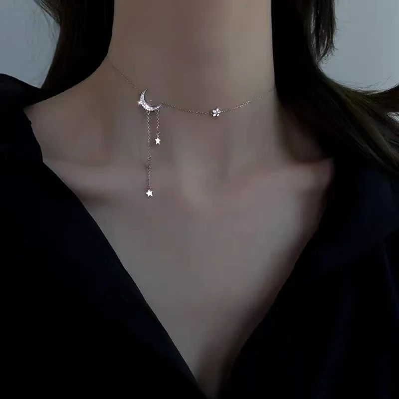 Colares de Aço Inoxidável Preto Exquisito Minimalista Pingente Quadrado Gargantilha Correntes Colar da Moda para Mulheres Presentes de Joalheria para Festas