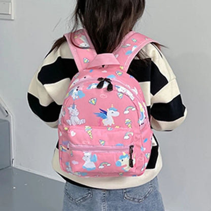 Mochila Escolar Infantil Desenho Dinossauro Unicórnio Mochila Infantil Bebê Bonito Jardim de Infância Meninos Meninas Bolsas Impermeáveis