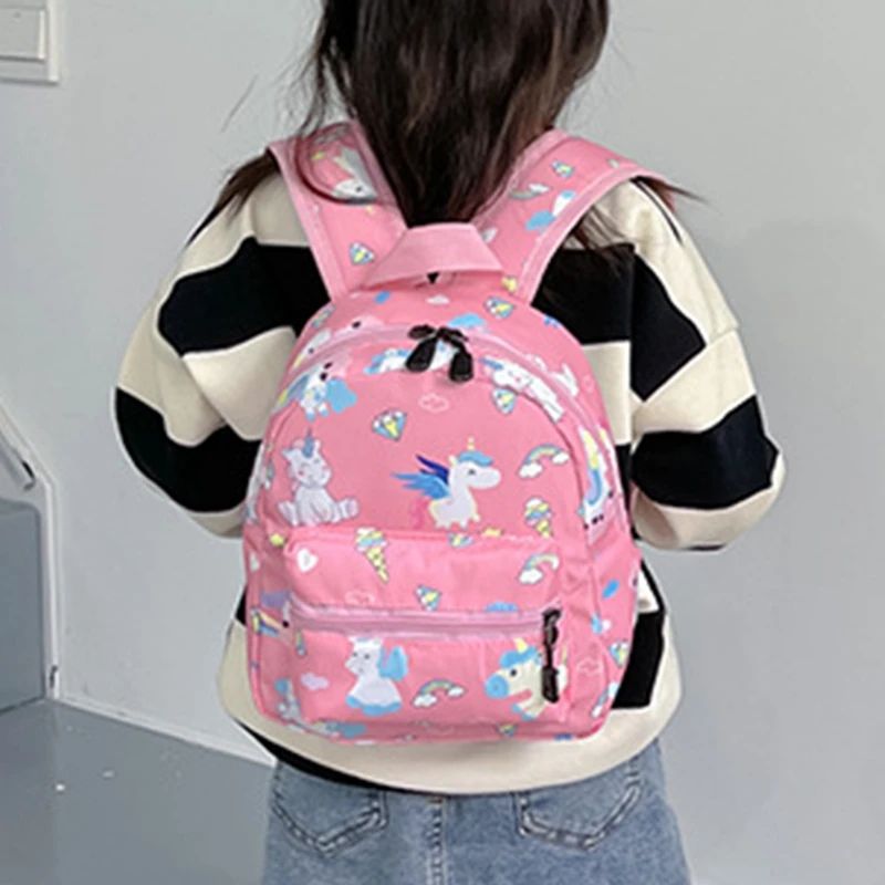 Mochila Escolar Infantil Desenho Dinossauro Unicórnio Mochila Infantil Bebê Bonito Jardim de Infância Meninos Meninas Bolsas Impermeáveis