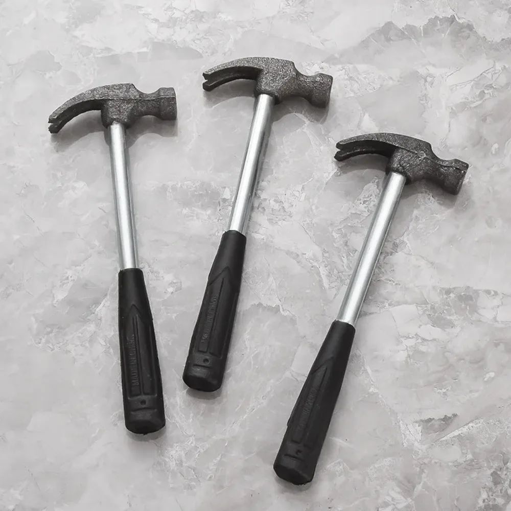 Martelo de Garra Multifuncional com Cabo de Aço Martelo de Segurança para Pregos Sem Marcação Quebra-Vidros Ferramentas Domésticas
