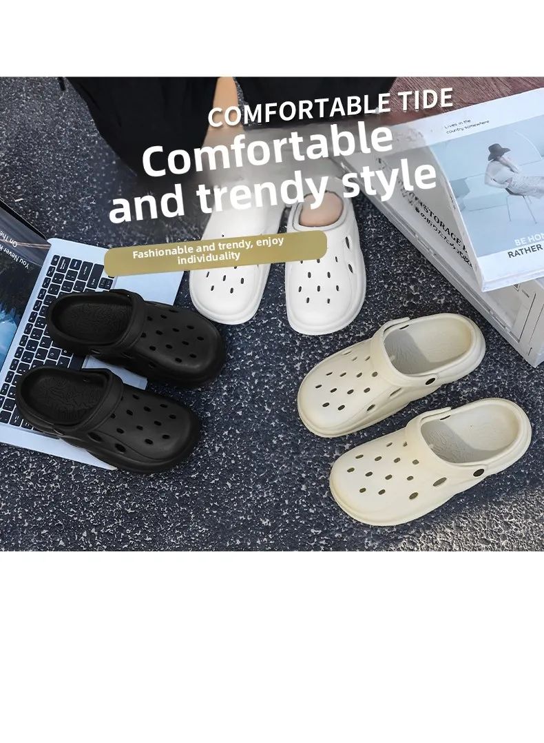 Mens Summer Beach Sandals Unisex Casual Garden Clogs Outdoor Wide Toe Cross Sandals for Ladies Non Slip House Shower Slippers