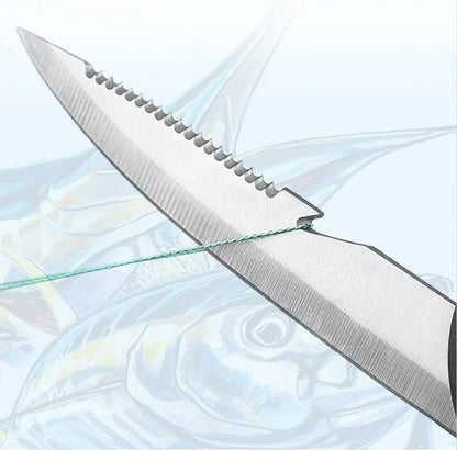 Faca Afiada para Peixe Cabo Oco de Plástico Faca de Filé de Peixe Faca de Desossar Aço Inoxidável Cutelo de Carne Descascador de Frutas de Cozinha
