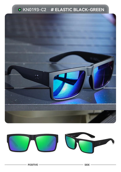 KAENON Fashion Square Versatile Polarized Sunglasses Men Women Sports Fishing Driving Sun Glasses UV400 Eyewear
