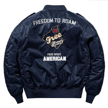 Winter Hip Hop Thick Warm Jacket Men High Quality Military Motorcycle Ma-1 Aviator Pilot Coats Male Baseball Bomber Jacket