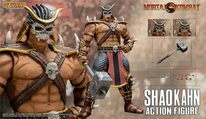 Em Estoque Storm Toys Mortal Kombat BOSS Final Shao Kahn DCMK14 Edição de Luxo Vilão Goro DCMK18 Boneco de Ação Modelo Brinquedos