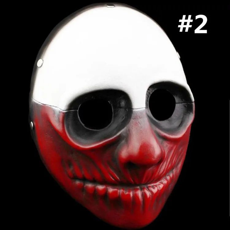 Scary Clown Mask Payday 2 US Flag Clown Masks Masquerade Carnival Party Mask Horrible Funny Pay Day Mask Halloween Prop Supplies