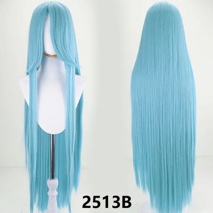 Perucas sintéticas de cabelo rosa com volume de ar, seda de cabelo macia de alta temperatura, cabelo a granel, peruca longa, cacheada, de ondas grandes, lisa, para Cosplay