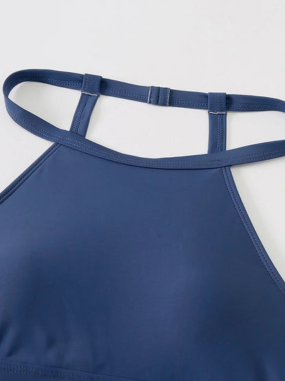 High Waist Bikini 2025 Swimsuit Woman High Neck Swimwear Female 2 Pieces Swimming for Women Bathing Suit Bikinis Sets Beach Wear