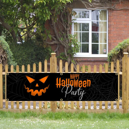 60X240cm Halloween Banner Flag Polyester Printed Garage or Outdoor Decoration Tapestry