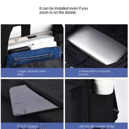 Mochila Masculina Casual Minimalista Versátil Mochila de Grande Capacidade Escolar para Estudantes Computador Bolsa de Viagem Mochila Unissex Lavável