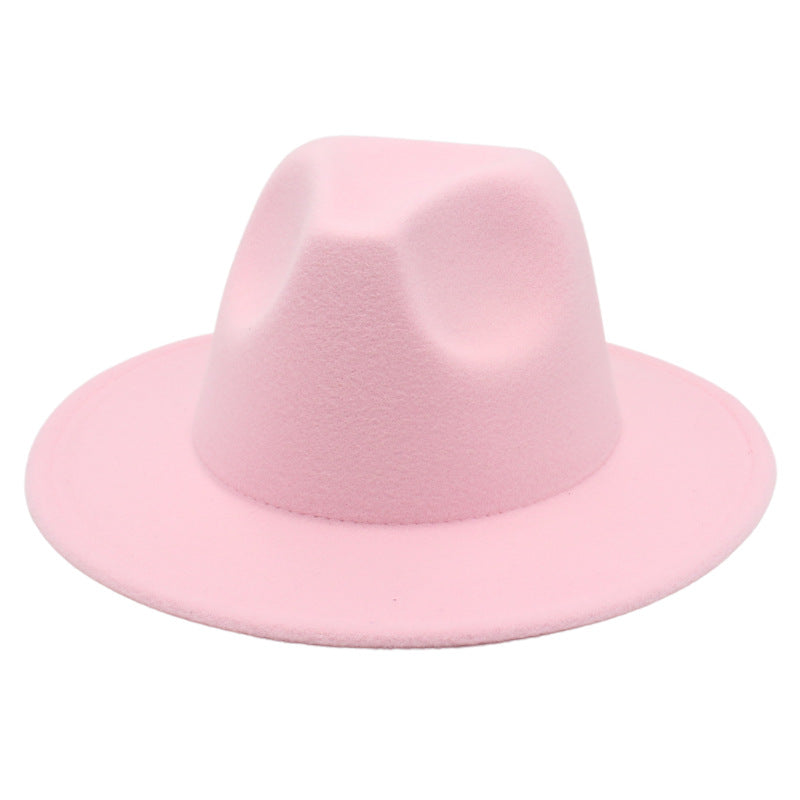 Women Fedora Hat Autumn Winter Luxury Men Top Hats Trendy Formal Wedding Decorate Black Green White Panama Cap Fedoras Gorras