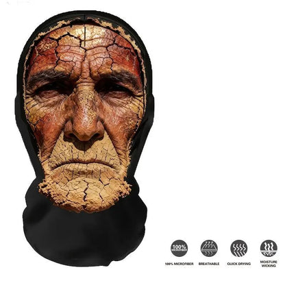Red Soil Skull Mesh Mask — Stretchy, Breathable, and Suitable Stay Mysterious While Breathing Easy. Perfect for Halloween