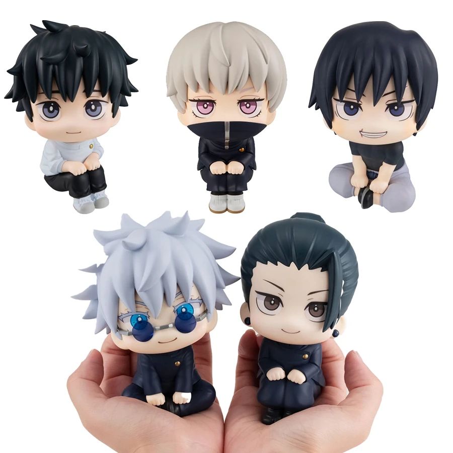 10cm Jujutsu Kaisen Anime Figure Look Up Versão Q Satoru Gojo/Geto Suguru Boneco de Ação Fushiguro Toji/Okkotsu Yuta Estatueta