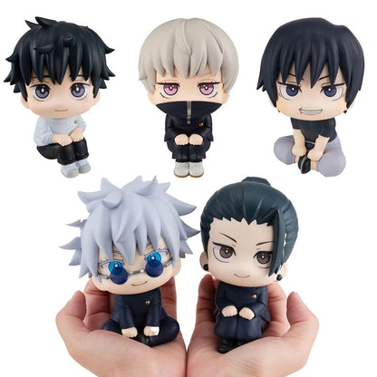 10cm Jujutsu Kaisen Anime Figure Look Up Versão Q Satoru Gojo/Geto Suguru Boneco de Ação Fushiguro Toji/Okkotsu Yuta Estatueta