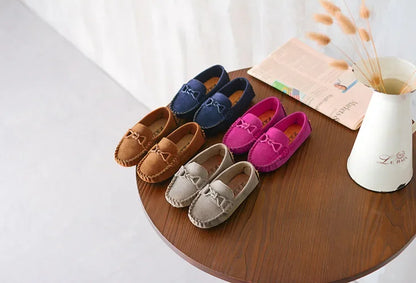 Children Loafers Shoes Boys Flat Sneakers Baby Kids Casual Shoes Toddler Girls Breathable Slip-on Shoes Soft Bottom Solid Color
