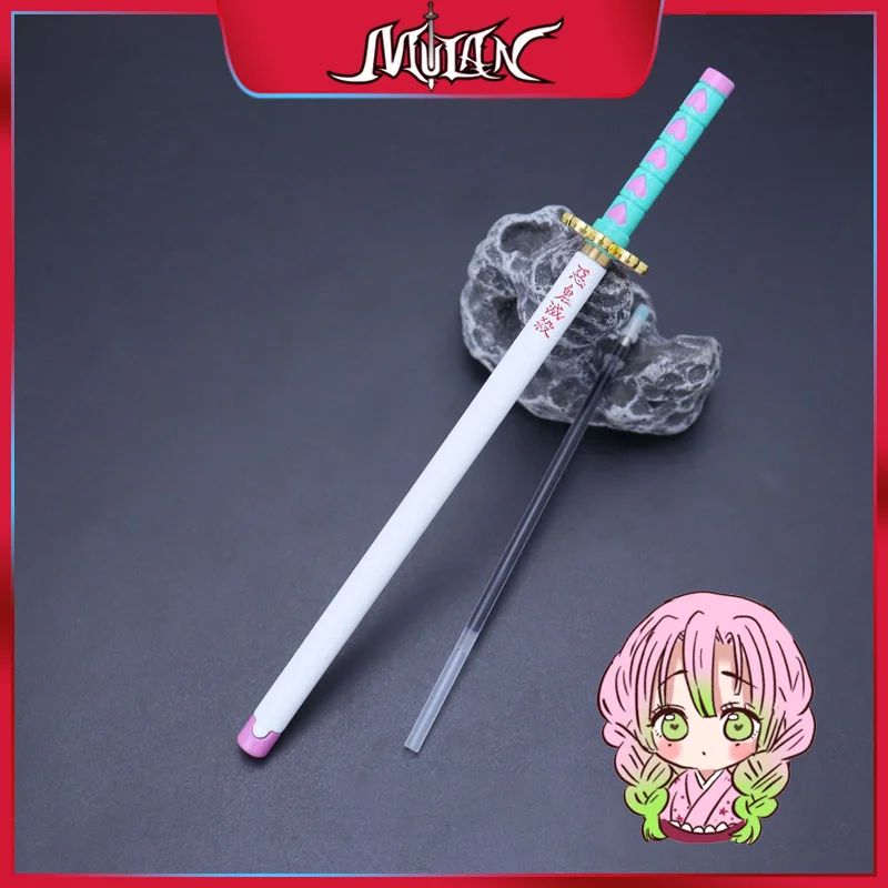 Caneta espadada de ponta de feltro de 7,5 polegadas Demon Slayer Nichirin, modelo de liga de espada, caneta katana Tanjirou, arma de anime Kimetsu No Yaiba, brinquedo Rengoku