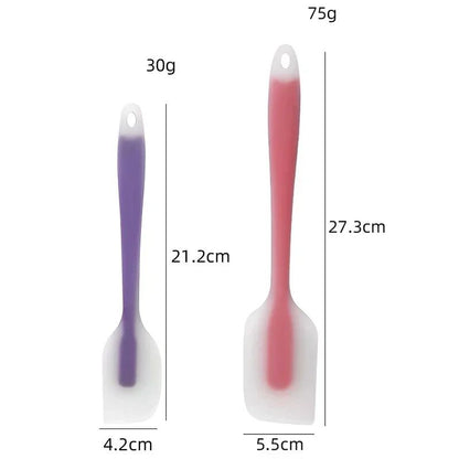 Espátula de Silicone Creme Manteiga Cozinha Cozimento Espátula Utensílios Resistentes ao Calor Raspador Decorador Ferramentas Translúcidas para Cozinha e Confeitaria