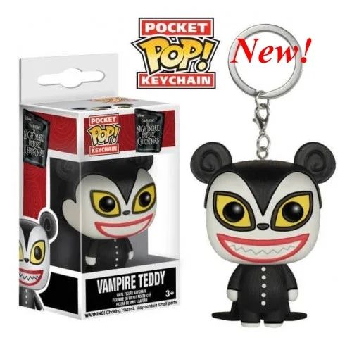 18 modelos de chaveiros de bolso FUNKO O Estranho Mundo de Jack #2 Sally Jack Neve Teddy Prefeito Zero Abóbora Bonecos de Ação