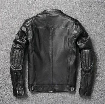2025 New Leather Jacket Top Layer 100% Cowhide Leather Clothes Men's Stand Collar Motorcycle Clothes  Autumn Winter Plus Size