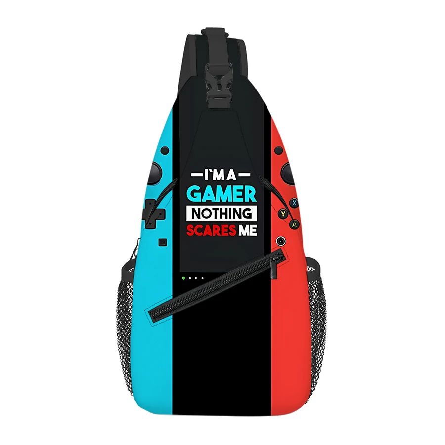 Games Console Small Chest Bag Men's and Women's Kids Best Gift 3D Cartoon Large Capacity Outdoor Sports Leisure Fashion Bag