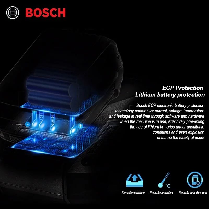 Bateria original 100% Bosch 18V, ferramenta elétrica sem fio, bateria de lítio, BAT609BAT610G BAT618BAT620BAT622GSR18V-LI?18V?6000mAh